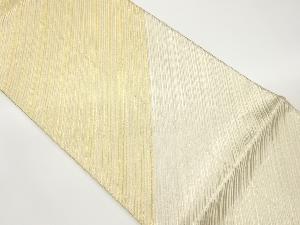 斜線模様織出しリバーシブル袋帯